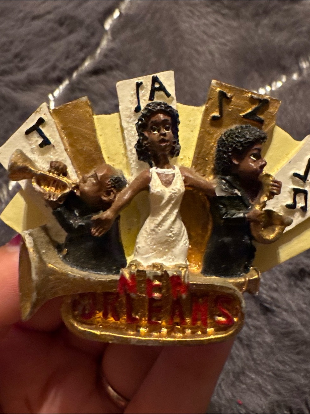 Vintage New Orleans Souvenir Fridge‎ Magnet Jazz Club
